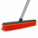 Sweeper™ Silicone Pet Hair Broom — Rubber Bristle Floor, Carpet & Squeegee Sweeper