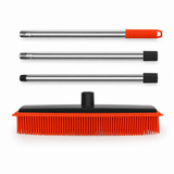 Sweeper™ Silicone Pet Hair Broom — Rubber Bristle Floor, Carpet & Squeegee Sweeper