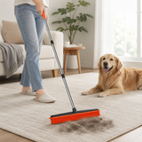 Sweeper™ Silicone Pet Hair Broom — Rubber Bristle Floor, Carpet & Squeegee Sweeper